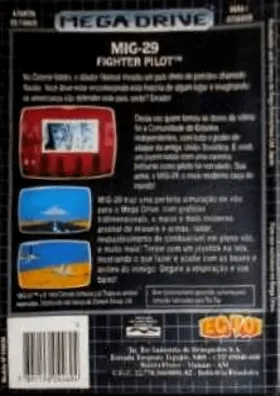 Mig-29 Fighter Pilot (Europe) box cover back